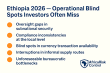 ARC Report Highlights Rising Risks for Foreign Investors as Ethiopia Approaches 2026