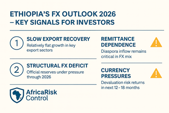 Ethiopia’s 2026 Outlook: Political, Security, and FX Pressures Require Closer Investor Attention 